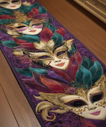 Crown & Confetti Royal Runner Rug — Festive Regal Hallway Runner With Crown Motif, Durable Low-Pile & Non-Slip Backing — Great For Entryways & Halls