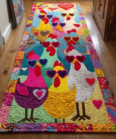 Farmyard Fun Runner Rug — Rustic Kitchen & Hallway Runner, Low-Profile Durable Mat With Non-Skid Backing And Easy Maintenance