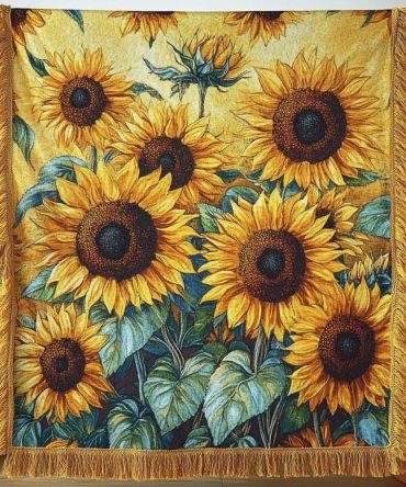 Field Of Joy Floral Woven Throw — Cozy Decorative Sofa & Bed Blanket For Living Room, Boho Accent & Thoughtful Home Gift