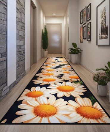 Garden Path Runner Rug — Classic Floral Hallway Runner, Fade-Resistant, Non-Slip, Durable Construction For High-Traffic Areas