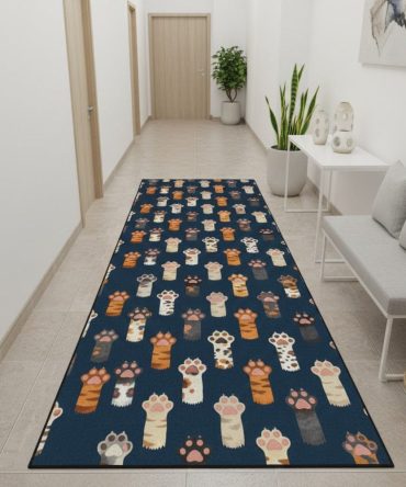 Gentle Cat Soft Runner Rug – Cozy Pet-Friendly Hallway Runner, Stain-Resistant Low-Pile Mat With Non-Slip Backing For Homes With Cats