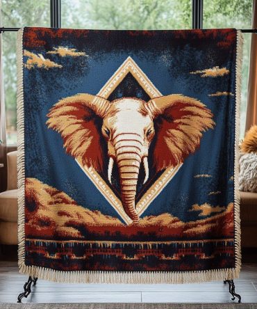 Gentle Giant Cozy Jacquard Throw Blanket - Oversized Woven Couch Cover, Plush Neutral Accent For Family Rooms & Lounging