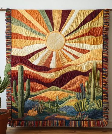 Golden Dunes Woven Decorative Throw — Sunset Tones Couch Blanket, Bohemian Accent For Living Room, Beach House & Cozy Evenings