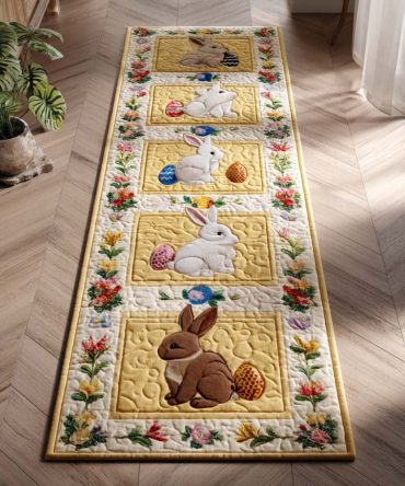 Golden Meadow Runner Rug — Warm Toned Hallway Carpet With Nature-Inspired Pattern, Low-Pile Durable Runner, Non-Slip & Easy Maintenance
