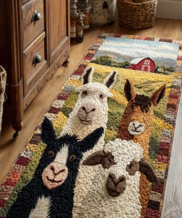 Heartland Home Runner Rug — Classic Farmhouse Kitchen & Hallway Runner, Non-Skid Durable Mat, Low-Pile, Easy Maintenance Decor Rug
