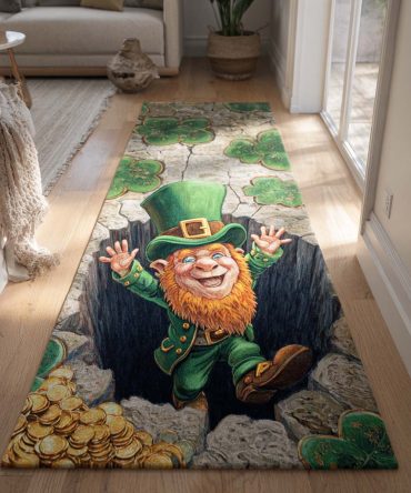 Hidden Fortune Den Runner Rug — Luxurious Jewel-Tone Hallway Carpet, Low-Pile Durable Runner With Non-Skid Backing & Easy Maintenance