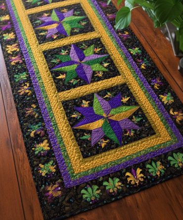 Jewel Parade Narrow Runner Rug — Elegant Jewel-Hued Hallway Runner, Fade-Resistant & Durable Low-Pile With Non-Slip Backing — Sizes For Small Corridors
