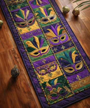 Jewel Parades Colorful Runner Rug — Vibrant Jewel-Tone Hallway Runner Rug, Durable Low-Pile Construction, Machine-Friendly Care & Non-Slip Backing