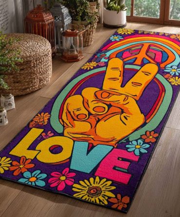 Love Lane Romantic Runner Rug — Heart-Pattern Hallway Runner, Soft Low-Pile Non-Slip Accent For Entryway & Bedroom