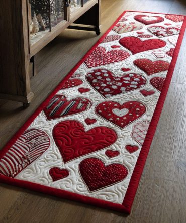 Loving Space Runner Rug — Warm Floral Hallway Carpet, Soft Low-Pile Runner For Entryway, Bedroom & Staircase, Easy-Clean Stain-Resistant