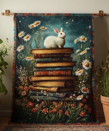 Midnight Storytime Cozy Woven Throw — Soft Dark-Toned Sofa Blanket For Reading Nooks, Living Rooms & Bedside Comfort