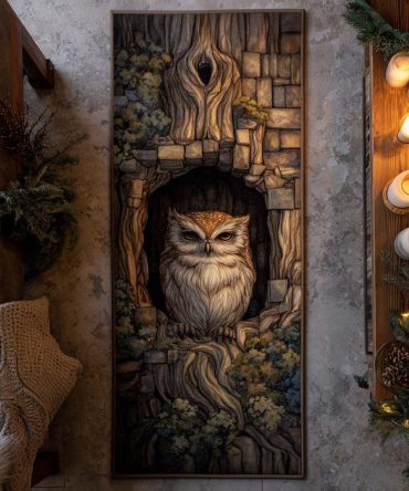 Moonlit Perch Runner Rug — Elegant Nighttime Bird Hallway Carpet, Soft Non‑Slip Runner For Entryway, Bedroom & Study Décor