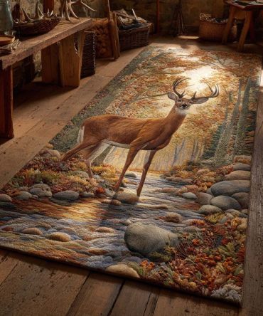 Morning Meadow Floral Runner Rug For Hallway & Foyer — Botanical Meadow Pattern, Soft Low-Pile Comfort, Durable Fade-Resistant Finish, Easy-Care Accent Rug