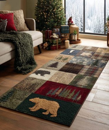 Mountain Chase Rustic Runner Rug — Outdoor-Inspired Hallway Runner, Durable Low-Profile Pile, Non-Slip Backing For High-Traffic Areas