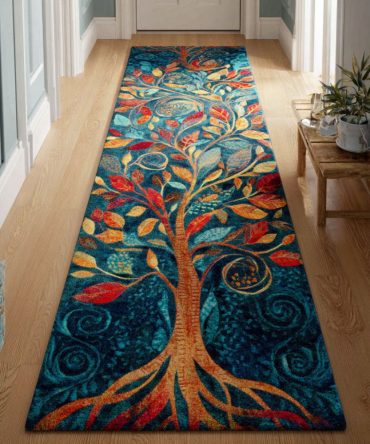 Ocean Dream Coastal Runner Rug — Stylish Sea-Inspired Hallway Runner Carpet, Low-Pile Durable Soft Mat For Beach Homes & Entryways