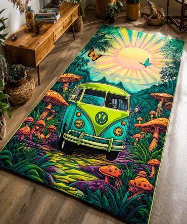 Ocean Wander Coastal Runner Rug — Sea-Inspired Hallway Runner, Calming Blue Tones With Durable Low-Pile And Anti-Skid Backing