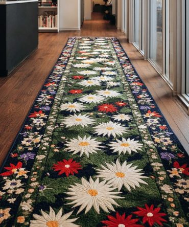 Petal Way Floral Runner Rug — Soft Spring Hallway Accent, Machine-Washable & Slip-Resistant For Entryways, Kitchens, And Stairs