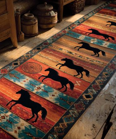 Prairie Strength Durable Runner Rug — Farmhouse Hallway & Entry Runner, Heavy-Duty Low-Pile, Anti-Slip, Stain-Resistant, Easy Care