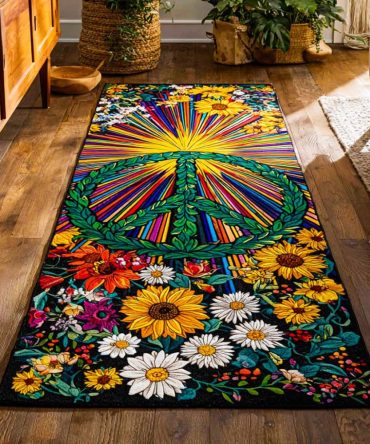 Rainbow Flow Multicolor Runner Rug — Bold Striped Hallway Runner, Soft Low-Pile Durable Rug With Non-Slip Backing