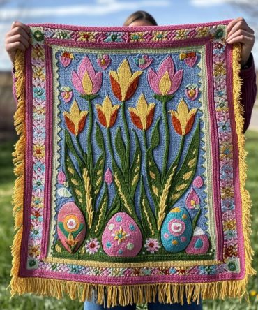 Resurrection Bloom Floral Jacquard Throw - Plush Botanical Woven Couch Blanket, Reversible Decorative Accent For Living Room & Bedroom