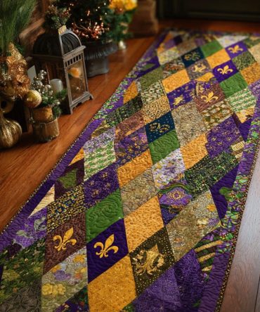 Royal Masquerade Ornate Runner Rug — Rich Jewel-Tone Hallway Runner With Regal Pattern, Durable Low-Pile & Non-Slip Backing — Perfect For Formal Entrances
