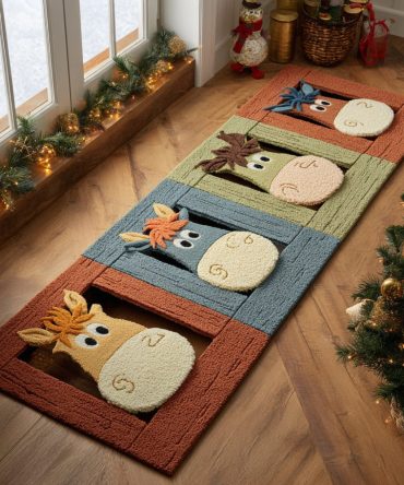 Playful Saddle Spirit Runner Rug — Colorful Equestrian-Inspired Hallway Runner, Stain-Resistant Accent Carpet For Kids & Family Rooms