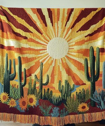 Desert-Inspired Sonoran Woven Throw For Couch — Boho Southwestern Blanket, Earthy Textured Home Accent For Living Room & Patio