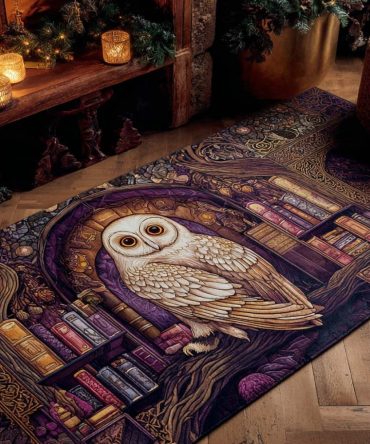 Twilight Scholar Runner Rug — Classic Academic Hallway Carpet, Low‑Pile Non‑Slip Runner For Offices, Studies & Home Libraries