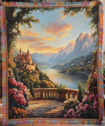 Dreamy Valley Bohemian Woven Throw Blanket For Sofa & Bed — Soft Decorative Throw, Lightweight Cozy Accent