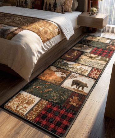 Wild Tartan Chase Runner Rug — Bold Plaid Hallway Runner, Durable Woven Design, Non-Slip And Easy-Care For Classic & Rustic Interiors