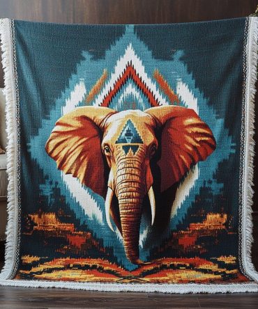 Wise Wanderer Global Jacquard Throw Blanket - Timeless Woven Couch Cover, Reversible Travel-Inspired Accent For Cozy Interiors