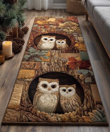 Woodland Haven Runner Rug — Rustic Forest Hallway Carpet, Durable Non‑Slip Runner With Nature Motif For Entryway & Kitchen