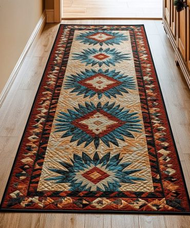 Artisan Woven-Style Hallway Runner Rug — Textured Journey Pattern, Low-Pile Durable Runner With Non-Slip Backing For Entry & Corridor