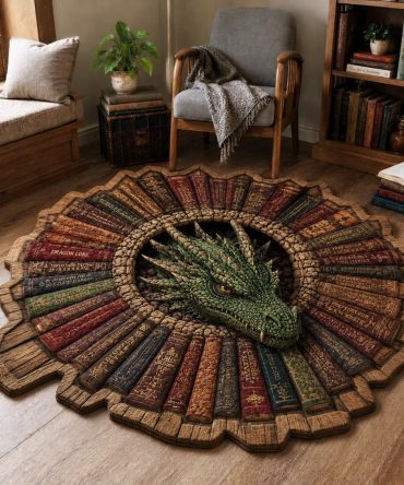 Storybook Guardian Custom-Shaped Area Rug — Soft Low-Pile Decorative Living Room Rug, Fade-Resistant, Available In Multiple Sizes & Non-Slip