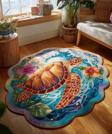 Coastal Dreamscape - Custom-Shaped Nautical Area Rug For Living Room, Soft Non-Slip Durable Accent Rug, Stain-Resistant