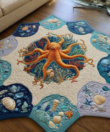 Coral Kingdom Reef Area Rug — Vibrant Custom-Shaped Coral & Fish Design, Soft Low-Pile, Fade-Resistant Accent Rug For Living Rooms & Nurseries