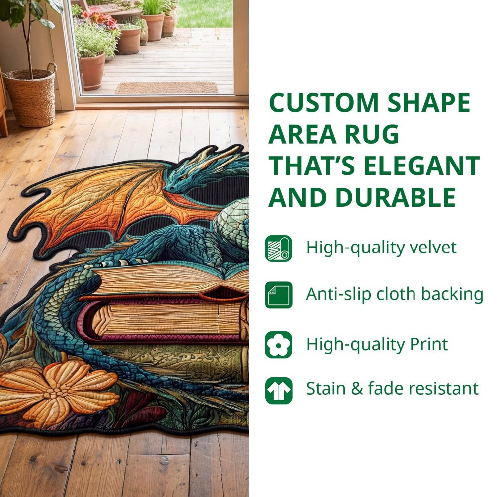 Handcrafted Twilight Marigold Custom-Shaped Area Rug - Vibrant Dia De Los Muertos Marigold Motif, Non-Slip & Stain-Resistant - Image 3