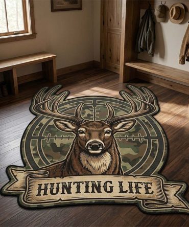 Deep Forest Custom-Shaped Area Rug — Lush Woodland Design, Durable Fibers, Nonslip Support, Perfect For Cabin & Family Spaces