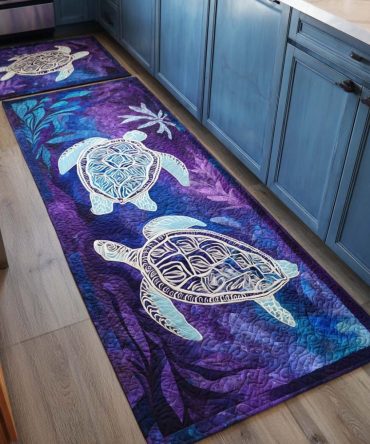 Deep Sea Path Rug For Kitchen — Dramatic Oceanic Runner, Durable Stain-Resistant Pile, Non-Slip Backing, Easy-Clean Coastal Mat