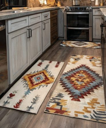 Desert Path Kitchen Rug — Southwestern-Inspired Area Mat With Earthy Hues, Fade-Resistant, Non-Slip & Machine Washable For Rustic Or Modern Rooms