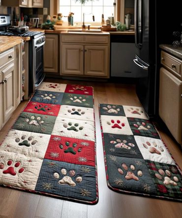 Happy Paw Kitchen Rug Runner - Plush, Anti-Fatigue Non-Slip Mat, Easy Care & Machine Washable, Ideal For Pet Lovers
