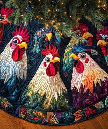 Harvest Charm Quilted Tree Skirt — Autumn-To-Winter Quilted Tree Skirt, Harvest-Inspired Holiday Décor For Cozy Homes