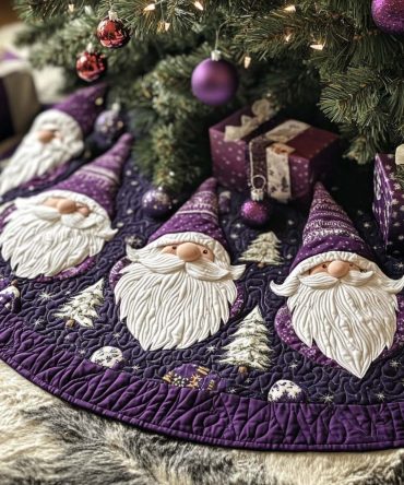 Hidden Magic Quilted Christmas Tree Skirt — Subtle Enchanted Holiday Tree Skirt With Refined Quilting, Conceals Stand & Elevates Decor
