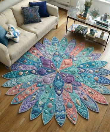 Infinite Spiral Statement Rug — Artistic Swirl Custom Area Rug, Low-Pile Durable Accent With Non-Slip Backing For Living Rooms