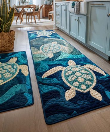 Island Spirit Kitchen Runner — Tropical Coastal Rug, Non-Skid Backing, Durable Low-Profile Mat, Machine Washable For Busy Homes