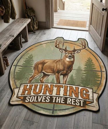 Mountain Sanctuary Custom-Shaped Rug — Serene Alpine Floor Accent, Plush Pile, Non-Slip Backing, Perfect For Cabins & Lodges