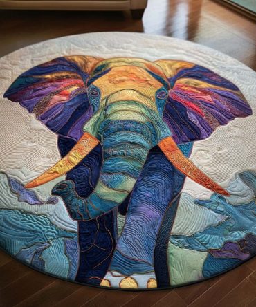 Peaceful Path Circular Area Rug — Serene Botanical Round Accent Rug, Soft Low-Pile, Non-Slip, Ideal Bedroom Or Meditation Space Decor