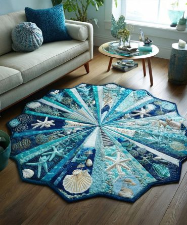 Petals Of Paradise Flower-Shaped Rug — Plush Custom Area Rug, Colorful Tropical Accent With Durable Non-Slip Backing