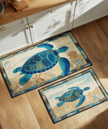 Sea Spirit Kitchen Mat — Premium Non-Skid Rug With Soft Cushioning, Fade-Resistant Print And Easy Maintenance For Everyday Use