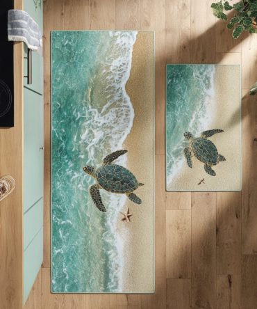 Serenity Tide Anti-Fatigue Kitchen Rug — Soft Supportive Mat With Non-Slip Grip, Waterproof Finish And Easy-Care Fabric